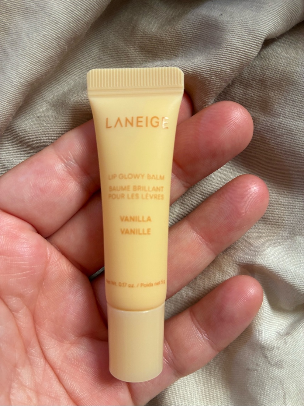 2/$25 Laneige Lip Glowy Balm in Vanilla 5g new no box